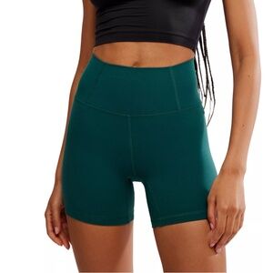 FP Movement Women's Never Better Bike Shorts - Evergreen Color, Size Large